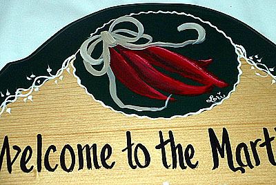 Chili Peppers Sign