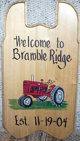 Red Tractor Sign